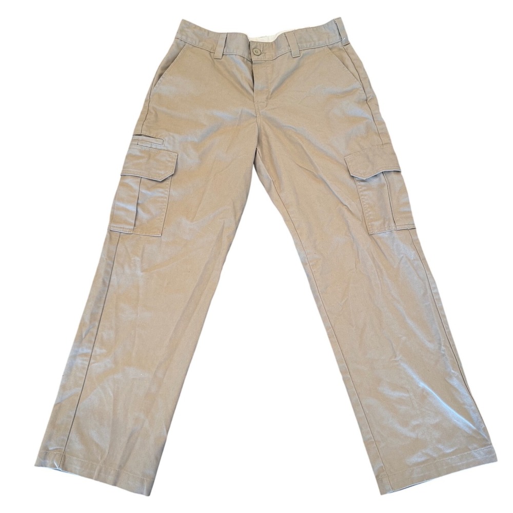 Dickies Mens Khaki Tan Cargo Work Pants Straight Leg 32x30 (Measures 32x28.5)